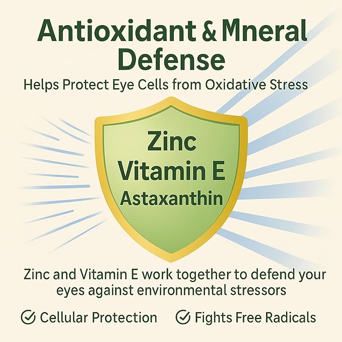 14 in 1 Advanced Eye Formula – Eye Vitamin and Mineral Supplement with Lutein, Zeaxanthin, Zinc & Bilberry Extract – Vision & Focus Support (1)
