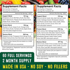Superfood Fruit and Veggie Supplement - 360 Whole Super Fruit and Vegetable Supplements & Vitamin with Beta-Carotene, Soy Free- 180 Count (Pack of 2)