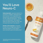 BRAINMD Dr Amen Neuro-C, Citrus Vanilla - 16 fl oz - 1000 mg Liposomal Vitamin C - Advanced Brain & Immune Defense - Gluten Free - 32 Servings