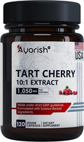 Tart Cherry Capsules 1050mg 120 Count Tart Cherry Extract 10:1 Antioxidant Supplement Plant Based Fruit Extract Capsules Vegan Non GMO