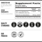 L Methyl Folate 1000 mcg Plus Methyl B12 Cofactor – Active 5-MTHF Form - Supports Mood, Methylation, Cognition – Highly Bioavailable Bioactive Forms of Vitamin B9 & B12 (60 Capsules – 60 Servings)