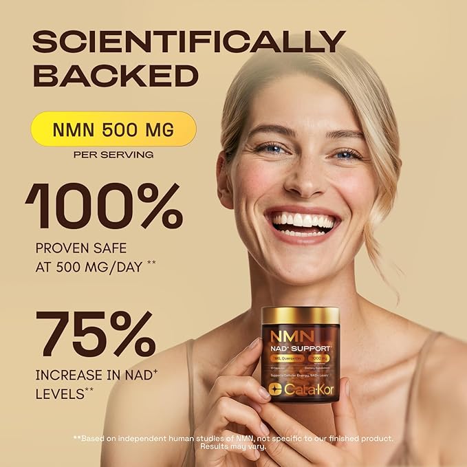 NMN Supplement 1000mg & Liposomal NAD+ Supplement with Resveratrol – Supports Cellular Energy & NAD+ Levels – Third-Party Tested
