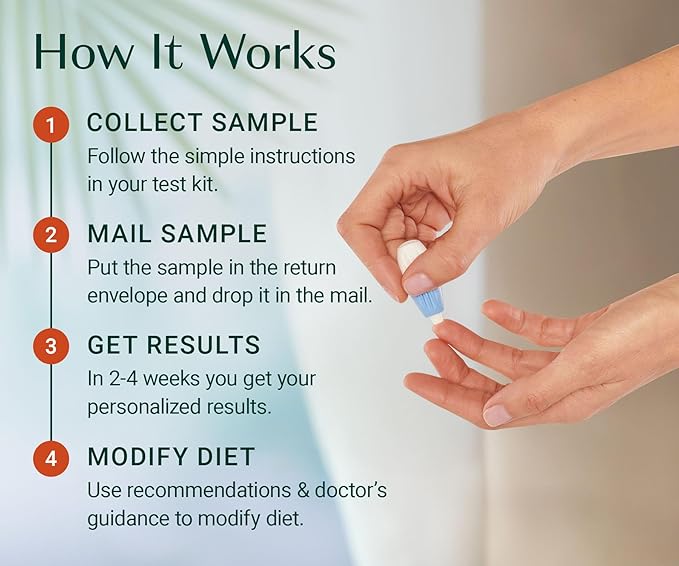 ALGAECAL Omega 3 Finger Test Kit – Easy Home Test Kit with Pre-Paid Return Envelope, Quick & Hassle-Free Certified Lab-Verified Results for Accurate Omega-3 Levels, Made in USA (Pack of 3)