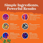 Potent Daily Multivitamin Gummies for Adults - Wellness Blend of Vitamin D A C E B12 Zinc and Biotin - Adult Vitamin Gummy for Energy and Immunity - Non-GMO Gluten Free and Halal Gummies 30 Count