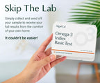 ALGAECAL Omega 3 Finger Test Kit – Easy Home Test Kit with Pre-Paid Return Envelope, Quick & Hassle-Free Certified Lab-Verified Results for Accurate Omega-3 Levels, Made in USA (Pack of 3)