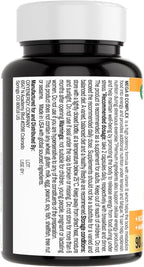 OxyEnergy Mega Vitamin B Complex for Women and Men, with Choline Inositol Biotin Folic Acid B1 B2 B3 B5 B6 B12, Neurological Health Support Cellular Energy - 90 Capsules,45Days Supply