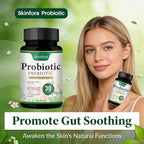 Skin Probiotics Gut-Skin Care Routine Supplement Face Probiotics, Non-GMO, Vegan - 60 Capsules