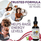Bricker Labs B12 Blast Methylcobalamin 5000mcg, Great Tasting Sublingual Liquid Energy Vitamins -Vegan B12 Vitamins, Sustained Energy and Cellular Health Supplement - 59-Day Servings