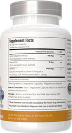 Lutein with Zeaxanthin, Vegan Capsules, 240 Count, 40 mg Lutein + 4 mg Zeaxanthin per Serving, Non-GMO, Gluten-Free