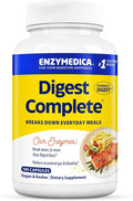 Enzymedica Digest Complete, Full-Range, Everyday Digestive Enzymes, Offers Fast-Acting Gas & Bloating Relief, 180 Capsules