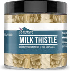 Earthborn Elements Milk Thistle 200 Capsules, Pure & Undiluted, No Additives