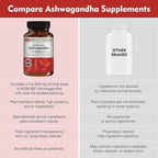 DailyNutra KSM-66 Ashwagandha 600mg Organic Root Extract - High Potency Supplement with 5% Withanolides | Relieves Tiredness, Supports Relaxation, Focus, Energy, & Muscle Growth (60 Capsules)