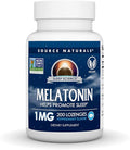 Source Naturals Melatonin, Helps Promote Sleep*, 1 mg - 200 Peppermint Flavored Lozenges