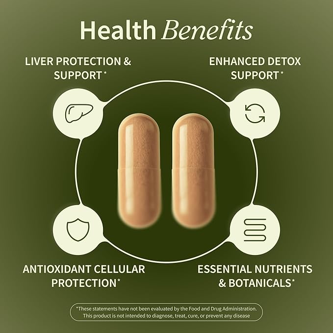 Snap Supplements Liver Health & Detox - Milk Thistle Supplement Supports Healthy Liver and Digestive Health, 60 Vegetarian Capsules (1 Month Supply)