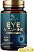 Eye Vitamins Supplements - 3x Strength Eye Health Vitamin with Lutein and Zeaxanthin - Vision Macular Health & Dry Eyes Support With Zinc, Vitamins C E & Minerals, Bottled in USA - 120 Capsules