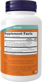 NOW Foods - Tri-Chromium 500 mcg. - 180 Vegetarian Capsules