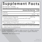 Sports Research® Turmeric Curcumin C3 Complex® w/BioPerine Black Pepper Extract & Organic Coconut Oil - Standardized 95% Curcuminoids · Non-GMO · Gluten Free - 60 Count Softgels