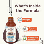 13-in-1 Liquid Oxygen Boost & Nutrient Supplement, Liposomal Optimized-Delivery Blend with Trace Minerals, Amino Acids, CoQ10, B Vitamins & Fulvic Acid, Daily Wellness Liquid Oxygen Drops, 4 fl oz