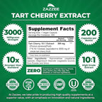 Zazzee Herbal Uric Acid Cleanse Bundle | USDA Organic Dandelion Root Extract Capsules Plus Super Concentrated 10:1 Tart Cherry Extract Capsules | Non-GMO Vegan & ISO Lab Tested