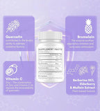 Quercetin with Bromelain | Liposomal Quercetin Supplements with Higher Absorption for Respiratory & Immunity* | Quercitin 1000mg with Vitamin C & Zinc, 120 Softgels (60 Day Supply)