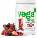 Vega Premium Protein + Supergreens, Berry – 20g Vegan Protein, Dairy & Gluten Free, 19.2 oz (18 Servings)