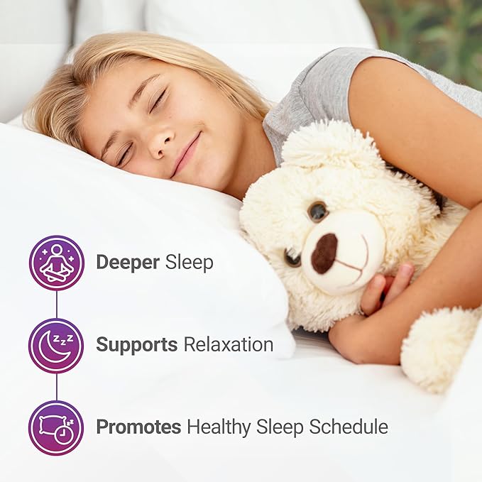 Nested Naturals Luna Kids Sugar-Free Sleep Aid Tablets for Children 4+ - Naturally Sourced Ingredients - Herbal Sleep Supplement with Chamomile, Melatonin, Valerian & Lemon Balm - 120 Chewable Tablets