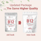 Micro Ingredients Vitamin B12 1,000 mcg | Methylcobalamin – 365 Chewable Tablets | Fast Dissolve, Natural Strawberry Flavor | Supports Energy & Metabolism Health | Vegan, Non-GMO, Gluten Free