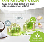 Center-Filled Magnesium Glycinate Gummies 400MG - High Absorption for Kids, Teens & Adults - Supplement for Sleep, Calm & Muscle Relaxation with B6 & D3 - Gluten Free & Vegan Friendly - 60 Count