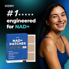 VIORY NAD Patches for Women & Men | NAD+ Patch for Energy & Healthy Aging | with CoQ10 & Nicotinamide | 60 Day Supply