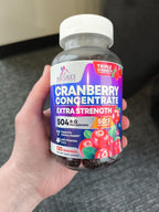 Cranberry Extract 504mg Per Serving - Cranberry Gummies for Urinary Tract Health Support - Helps Cleanse & Protect, Cran Berry Gummy Supplement + Vitamin C, Chewable Cran for Women - 120 Gummies