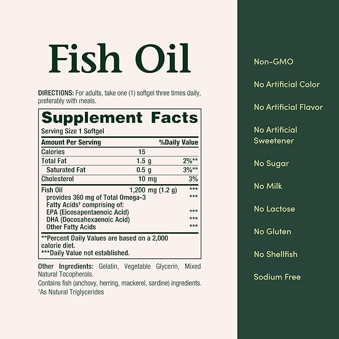 Nature's Bounty Fish Oil, 320 Count