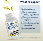 ANDREW LESSMAN Essential Omega-3 Orange - 180 Softgels - Ultra-Pure, High Potency Omega-3 Oils. High DHA, No Stomach Upset, No Contaminants, No Mercury. Small Easy to Swallow Softgels