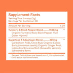 Further Food Superfood Turmeric Root Powder - Maximum Absorption, Natural Immune Booster, Golden Milk Blend, Sugar Free, Keto, Vegan, Non-GMO, 2.12 Oz