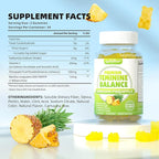 softbear Premium Feminine Balance Gummies for Women, Pineapple PH Balance Gummies for Women's Healthy Odor, Flora, Vaginal, Immune Support, Vegan, Gluten-Free, 60 Gummies