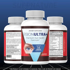 (3 Pack) Official VisionUltra+ Eye Health Support Supplement Premium Blend*, Vision Ultra+ Capsules Eye Health Formula with Lutein, Beta-Carotene, Vitamin B12 and Zinc, 180 Capsules