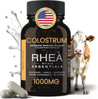 Rhea Bovine Colostrum Supplement for Women, Colostrum Capsules for Gut Health, Digestion, Bloating, Beauty, Immune Support, Bovine Colostrum for Humans, Colostrum Pills (60caps)