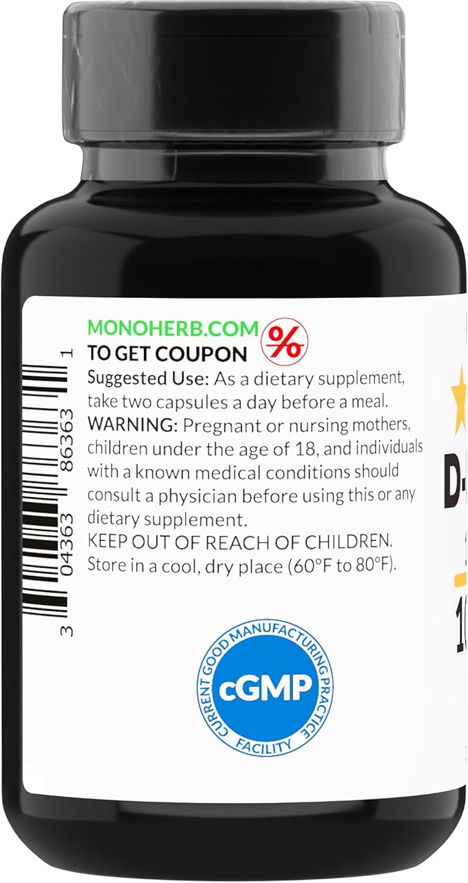 MONOHERB D-Mannose Extract 1000 mg - 90 Vegetarian Capsules