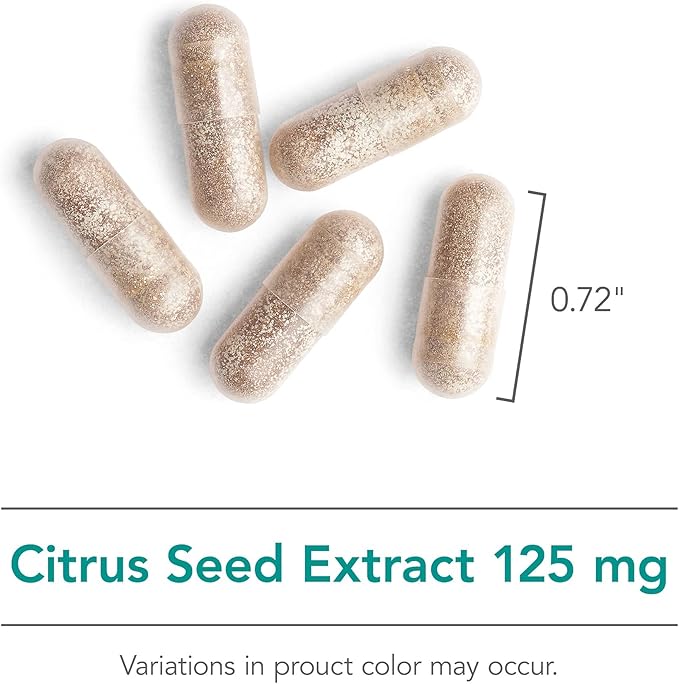 Allergy Research Group Nutricology Citrus Seed Extract Supplement - Grapefruit Seed Extract 250mg, Supports Metabolic Function, Vegetarian Capsules - 150 Count