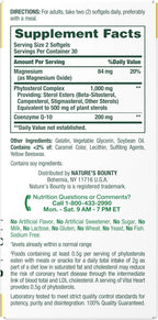 Nature’s Bounty Advanced Vital Heart with CoQ10 + Magnesium, Antioxidant, Supports Healthy Blood Pressure, Cholesterol, Circulation, Triple Action Formula, CoQ10, Magnesium Supplement, 60 Softgels