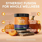 Pumpkin Seed Oil Capsules with Saw Palmetto, High Concentrated Pumpkin Seed Oil Supplement for Hair Growth, Urinary, Bladder & Prostate Health, Cold Pressed, Vegan, Non-GMO, 180 Softgels