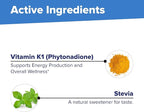 Superior Source Vitamin K1 500 mcg - Bone Strength & Health Support Supplement - Vitamin K Supplement Aids Blood Health & Calcium Absorption - 100 Sublingual Dissolving Tablets