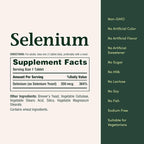 Nature's Bounty Selenium, Supports Prostate and Immune System Health, 200 mcg, 100 Tablets