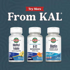 KAL Vitamin B12 Methylcobalamin 1000mcg, Healthy Energy, Metabolism, Nerve & Red Blood Cell Support,* Fast Dissolve ActivMelt, Optimal Absorption, Natural Tangerine Flavor, 90 Servings, 90 Micro Tabs