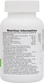 NaturesPlus GI Natural Total Digestive Wellness - 90 Bi-Layered Tablets - with L-Glutamine, Probiotics, Prebiotics & Enzymes - Gluten Free - 30 Servings