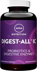 MRM Nutrition Digest-IC Plant-Based Digestive Enzymes - Supports Digestion & May Help Alleviate Occasional Gas & Bloating, Contains Probiotics, Enzymes, & Herbs, Vegetarian & Gluten-Free, 30 Servings