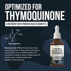 Black Seed Oil Liquid | 5% Thymoquinone - TQ-Advanced® | High Potency - 100 mg per Serving - 15:1 Concentrate from Nigella Sativa Extract, Raw Form, Vegan Formula, Glass Bottle (30 Servings)