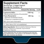 WELLNESS LABSRX Liposomal NAD Supplement, 1500mg - USA Made, NAD Resveratrol Supplement for Women and Men, NAD+ Support Cellular Health, Energy & Anti Aging - 6 Pack