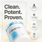 Colostrum Powder | Grass-Fed Bovine Colostrum with Akkermansia Probiotic 1B AFU | Microbiome & Gut Support | High IgG Advanced Formula | 90 Servings