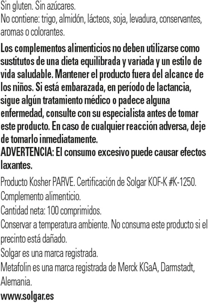 Solgar Folate 666 MCG DFE (Metafolin 400 MCG)
