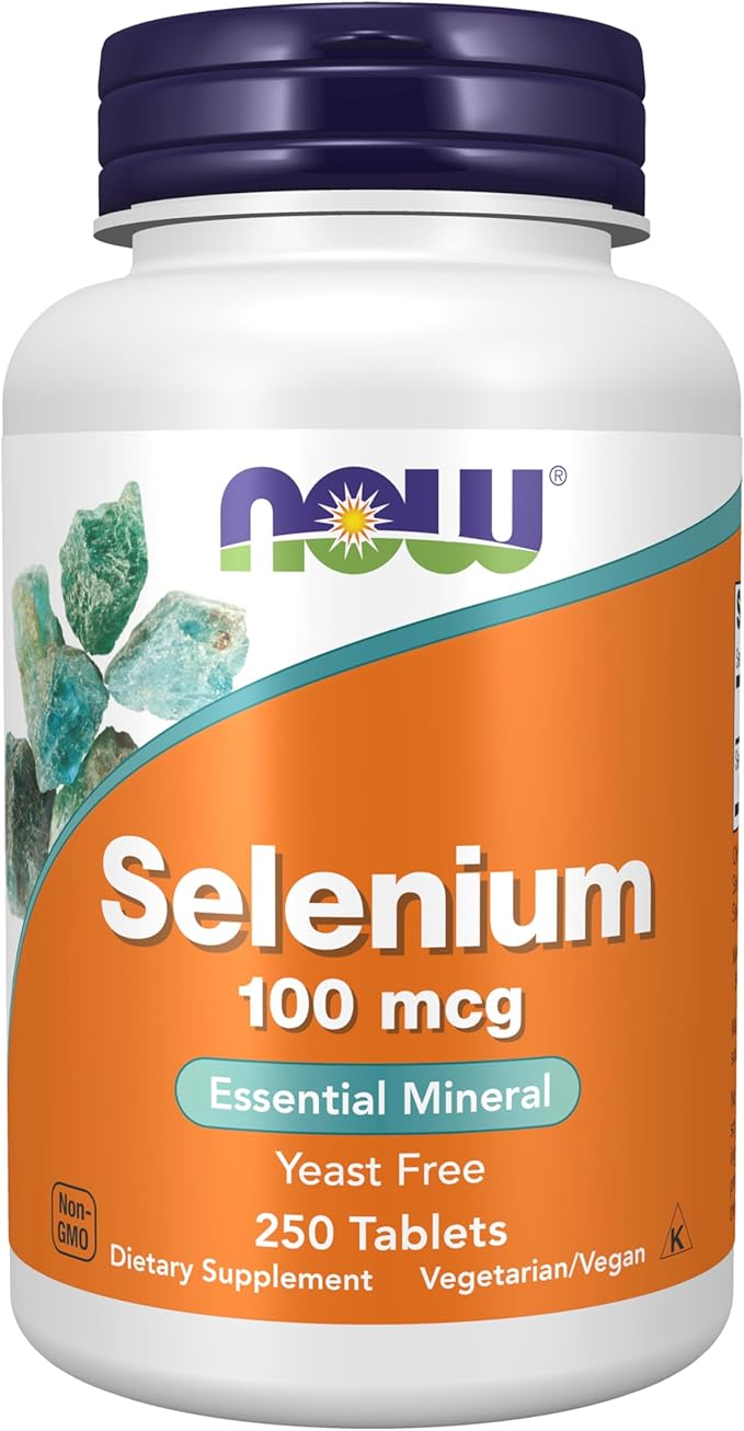 NOW Foods Supplements, Selenium (L-Selenomethionine) 100 mcg, Essential Mineral*, 250 Tablets